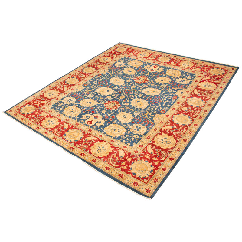Tapis persan 18 de 20 bleu Arabelle 12 pi 1 po x 14 pi 9 po