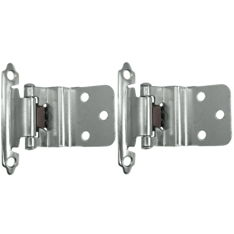 Charnière de porte simple à fermeture intérieure h 3 po x l 2 po, Chrome poli