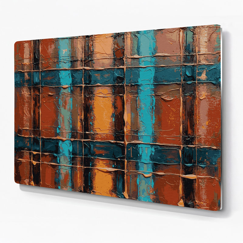 Art mural en métal 80 pi, H 240 po x l 360 po x P 0,05 po