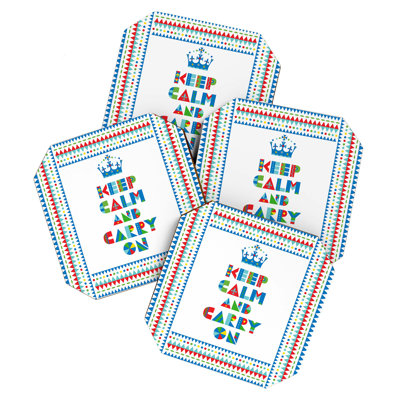 Wood 4 Piece Coaster Set