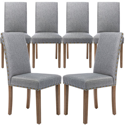 Allaya Solid Wood Upholstered Parsons Dining Chair by Alcott Hill