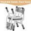 Chaises pour enfants 10,6 po / 11,4 po / 12,2 po à 3 niveaux réglables à 2 niveaux, dossier ergonomique, pieds antidérapants, chaises empilables en polypropylène certifiées CEP pour la classe résidentielle, gris-129500604