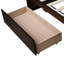Lit simple avec deux tiroirs, robuste et peu encombrant, fabriqué en bois d'hévéa massif pour un rangement et un confort optimaux-1423416137