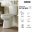 19.5''Tall Comfortable SeatHeight Round Two-Piece Floor Mounted Toilet (Seat Included)-100864812