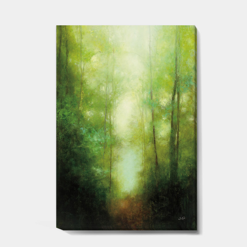 Into the Clearing Forest - Reproduction d'art sur toile tendue, H 46 po x l 36 po x P 1,5 po