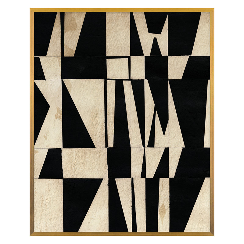 «Cosine 2» par Susan Gillette - impression d'un cadre photo sur papier, H 42 po x l 34 po x P 1,25 po, Or