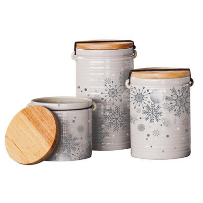 Ceramic / Porcelain Canister - Set of 3