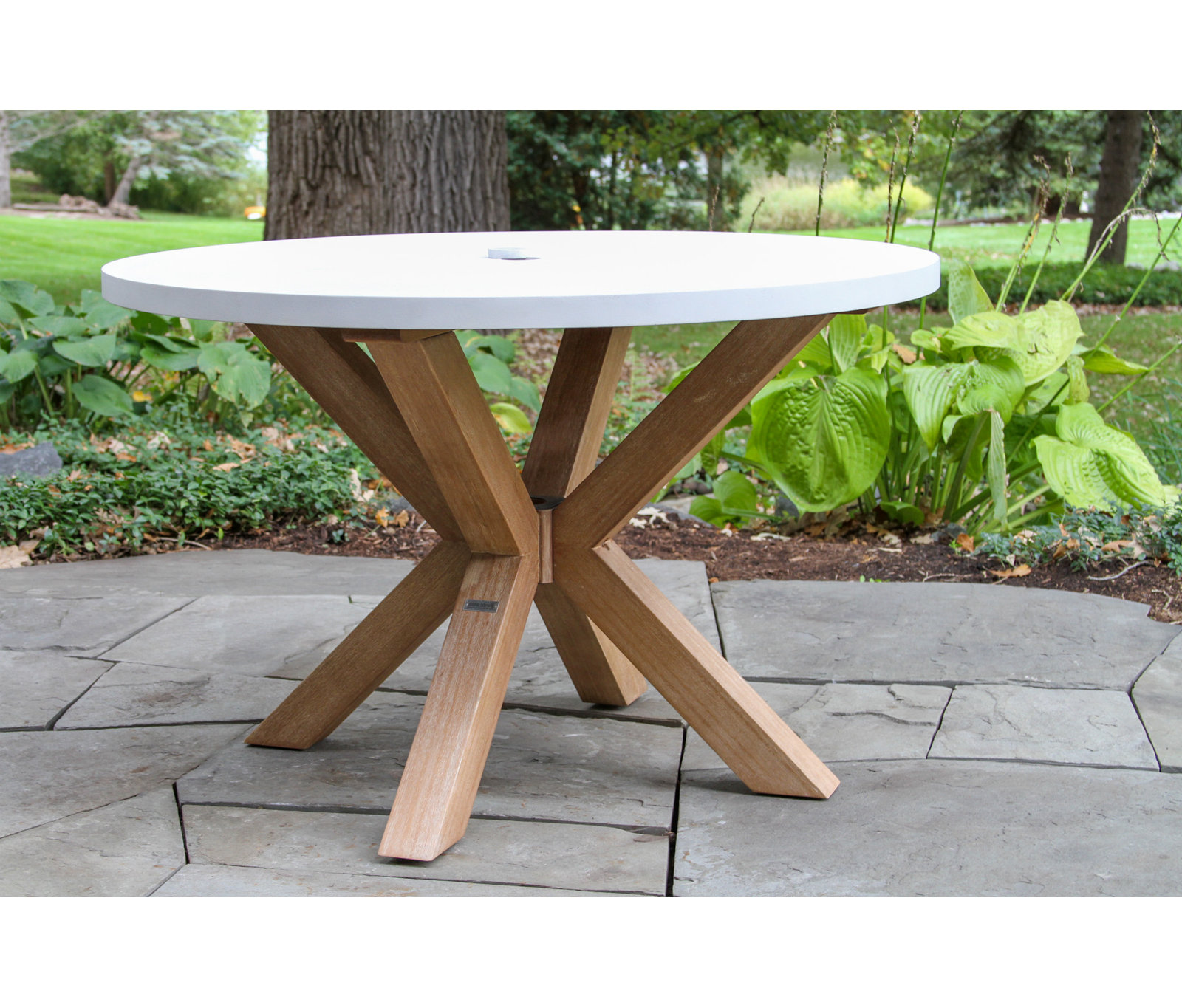 Fleur 48" Eucalyptus Patio Dining Set