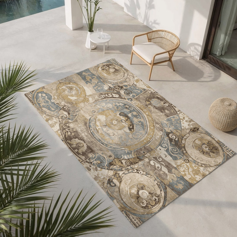 Tapis intérieur et extérieur Spiried Bounce, Rectangle 1'6" x 2'6"