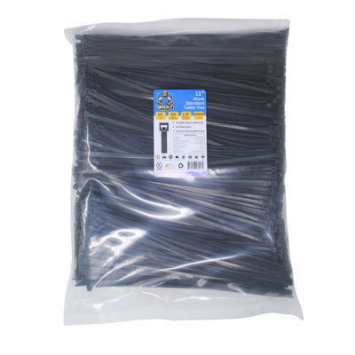 11" 50lb Standard Cable Tie 1000/bag