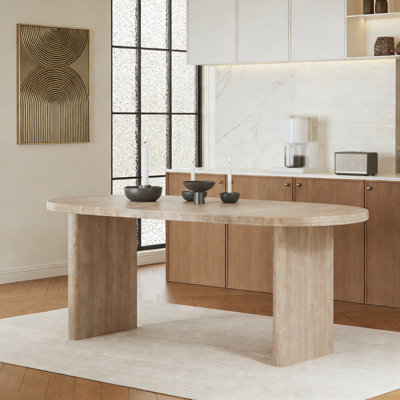 55.12"–78.26" Extendable Dining Table With Removable Leaves, Modern Mid-Century Expandable Kitchen & Dining Table