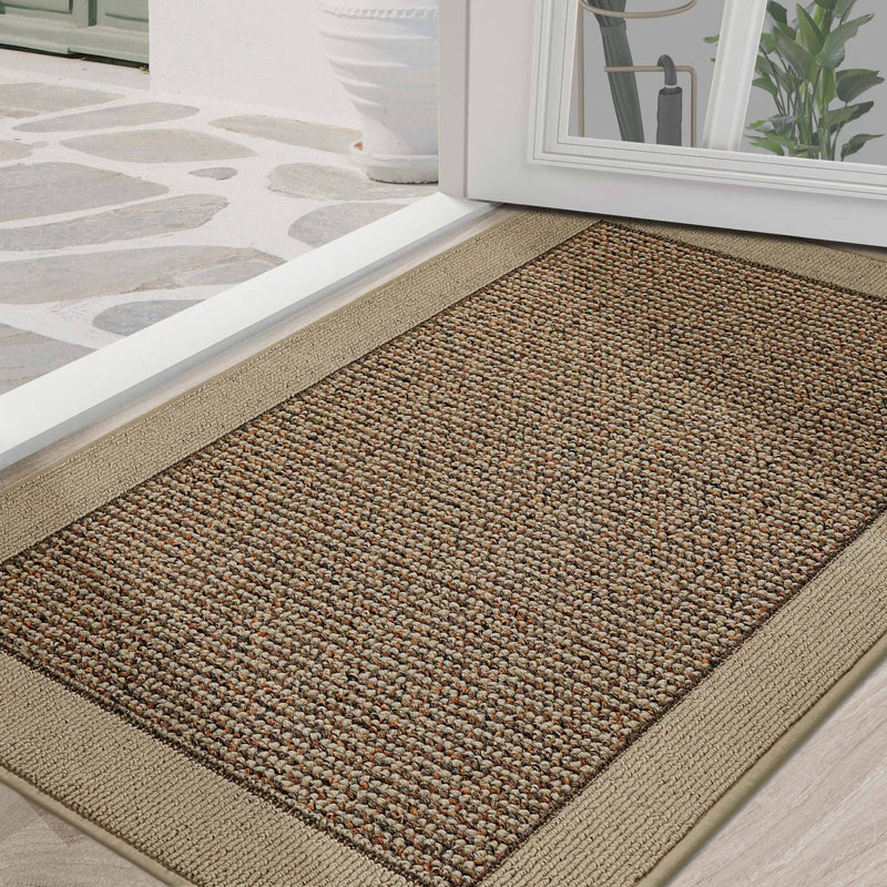 Non-Slip Indoor Doormat, 91.4cm W x 152.4cm L, Taupe