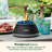 Cuisinart 7.5" Small Tabletop Fire Bowl, Citronella Portable Small Fire Pit for Patio, Clean-Burning Mini Heater with Glass Shield, Windguard and Flame Snuffer, Patio Decor That Repels Mosquitoes