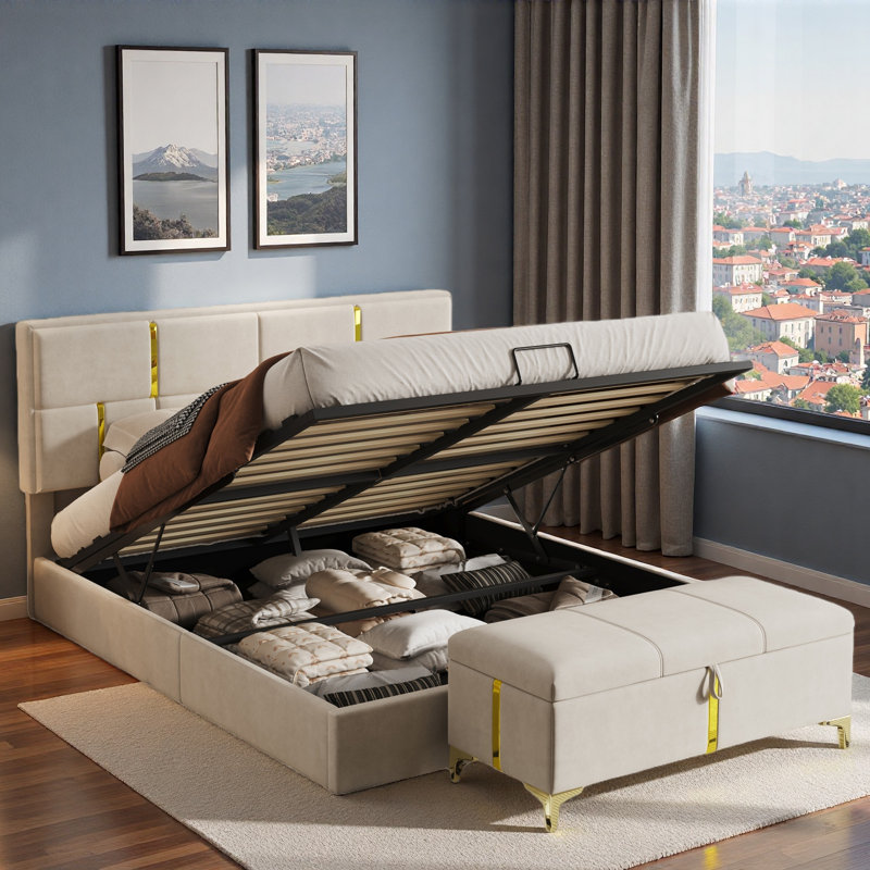 Aneekha Piece Bedroom Set, Beige