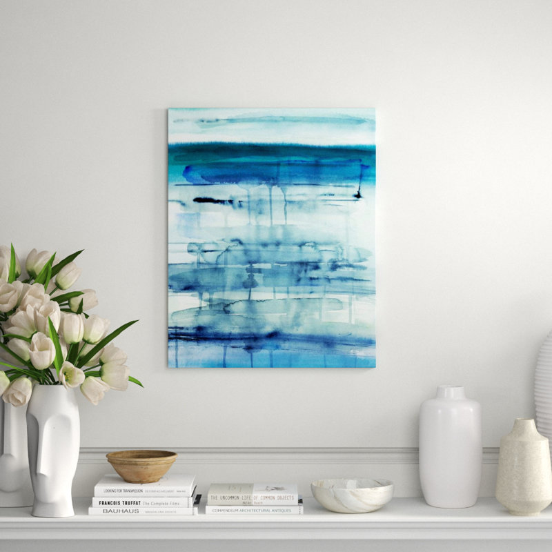 Rain On The Window I Painting by Emma McCartney, Outdoor, 30" H x 24" W x 1.5" D
