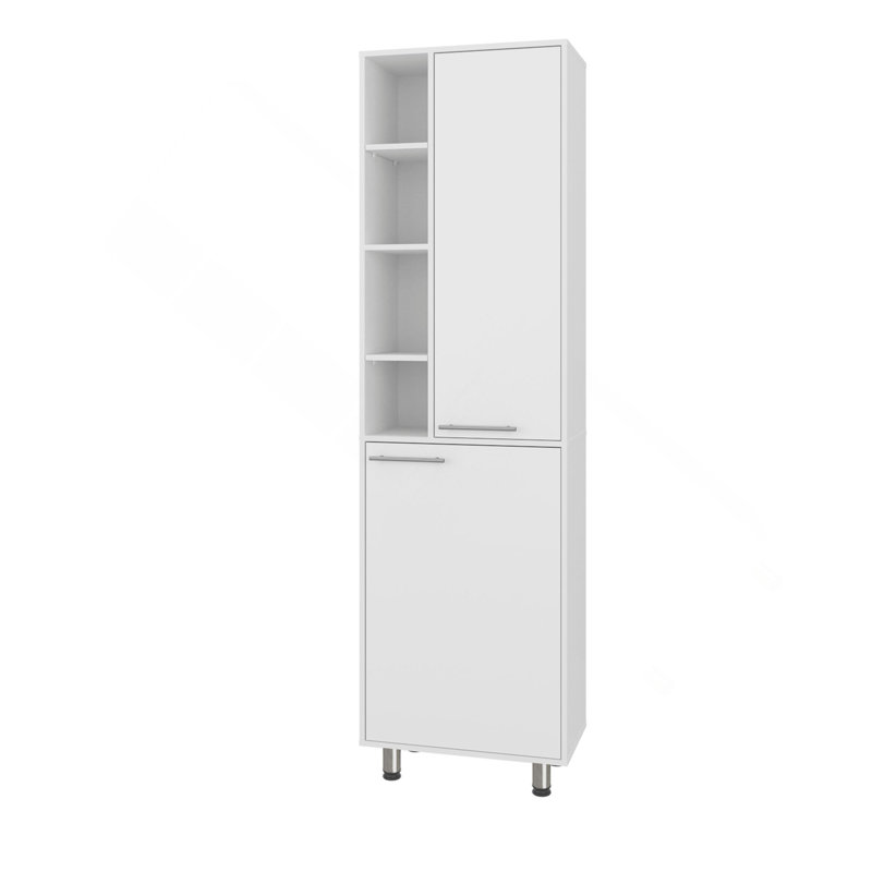 Armoire de cuisine 80,30 po H 2 portes, 9 tablettes, 4 pieds