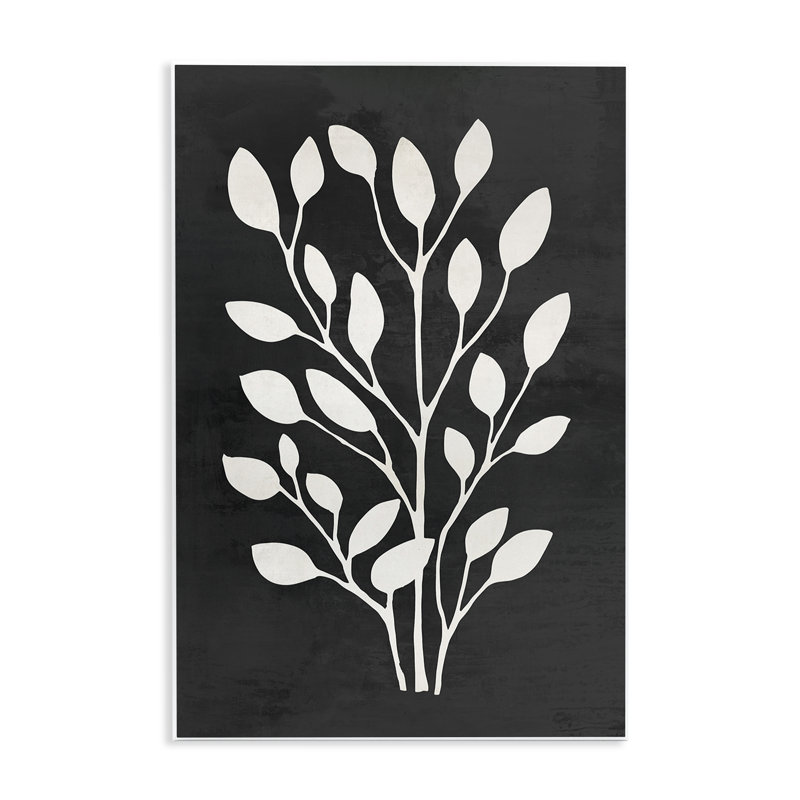Plaque murale Botanical Leaf Whispers, design par Andrea Haase, H 19 po x l 13 po