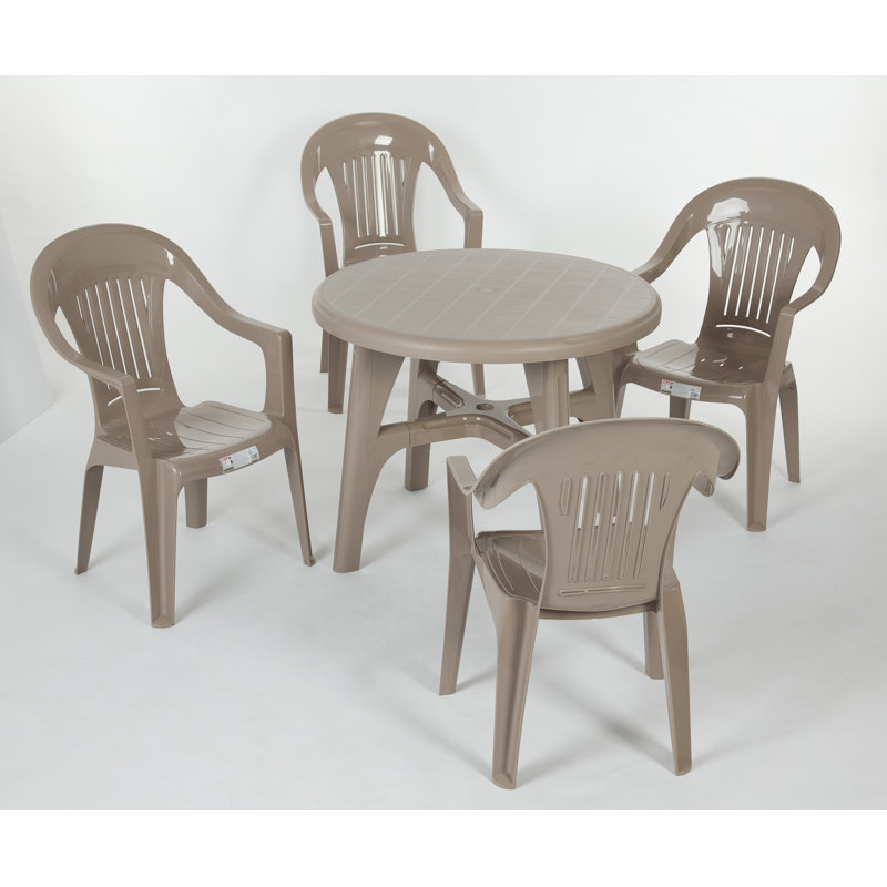 2 x Brenner High Back Outdoor Stacking Armchair