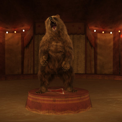 Circus Carnival Bear by Cloudytronics