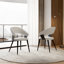 Chaise d'appoint moderne en similicuir et métal-1385961874