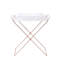 Plateau transparent en acrylique et cuivre