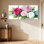 «Rose», ensemble de 3 reproductions d'art sur toile