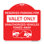 Enseigne Signmission Designer Series - Stationnement réservé - Valet seulement véhicules non autorisés remorqués (avec graphique de remorquage de voiture) | Panneau architectural rouge et blanc en aluminium de gros calibre 18 po x 24 po