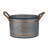 Set Of 3 Huxley Metal Decorative Pots