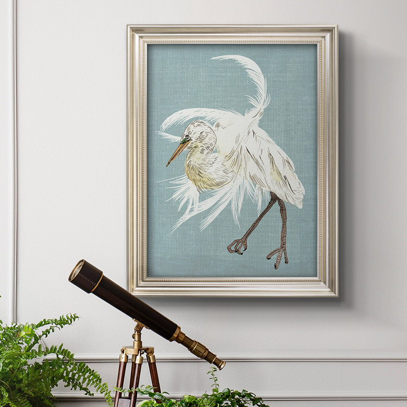 Heron Plumage IV Heron Plumage IV - reproduction d'art sur toile, L 21 po x H 25 po