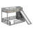 Twin Over Full Solid Pine Wood Bunk Bed – Slide, Storage Staircase & Safety Guardrails-1599249616