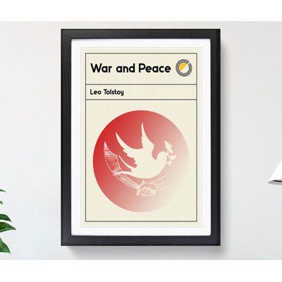 Book Cover War and Peace Leo Tolstoy - Picture Frame Graphic Art