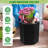 Self-Watering Tall Planters Set of 2 – 16 Inch Large Flower Pots with Water Level Monitor, Drainage Hole, Wheels – Indoor Outdoor Garden Patio Balcony Use – Black-2050124287-2050124257