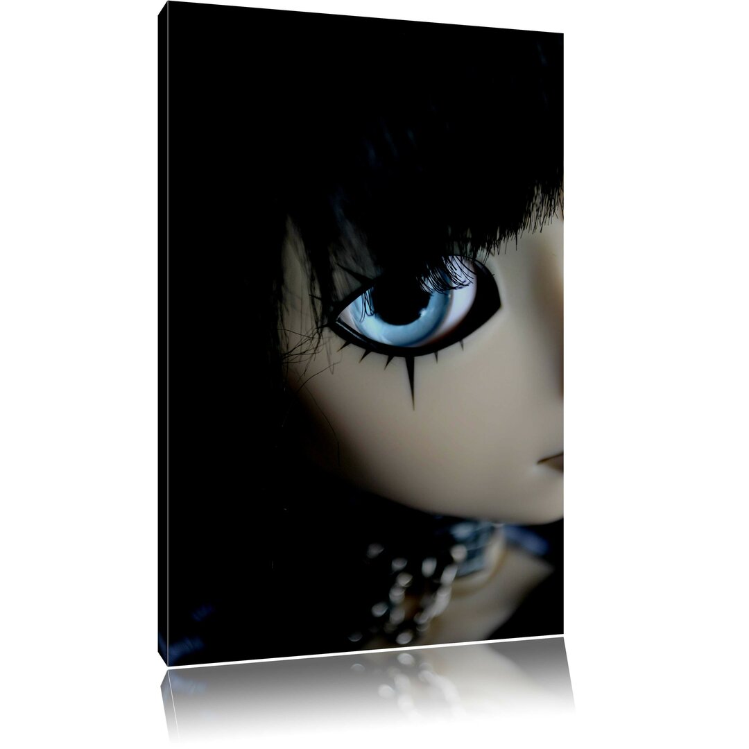 Leinwandbild Pullip mit strahlenden blauen Augen