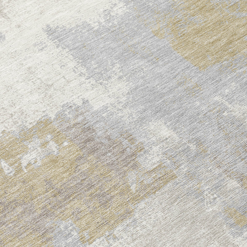 Machine Washable Indoor/Outdoor Chantille ACN2913 Modern Rug, 1'8" x 2'6", Ivory