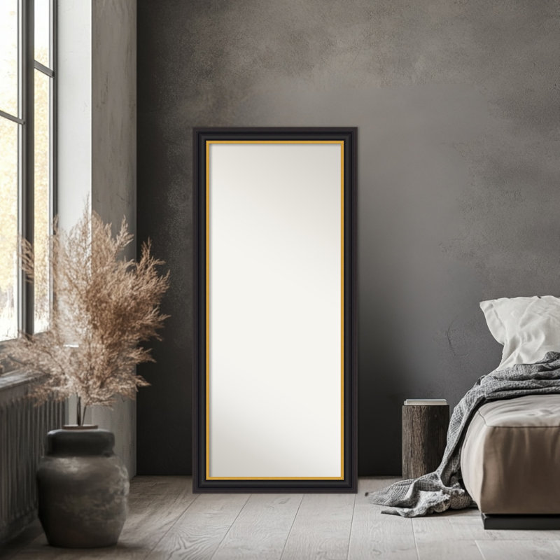 Miroir de plancher pleine longueur Sierra, Brun-noir