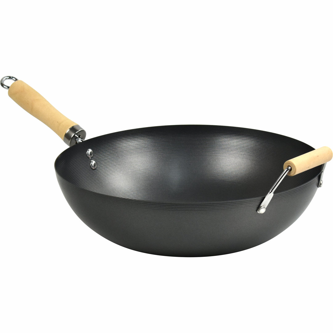 34 cm Antihaft-Wok Avondre aus Karbonstahl