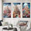 «Castles Whimsical Wonder Pastel I», ensemble de 3 pièces d'art urbain-1471979091-1471979092