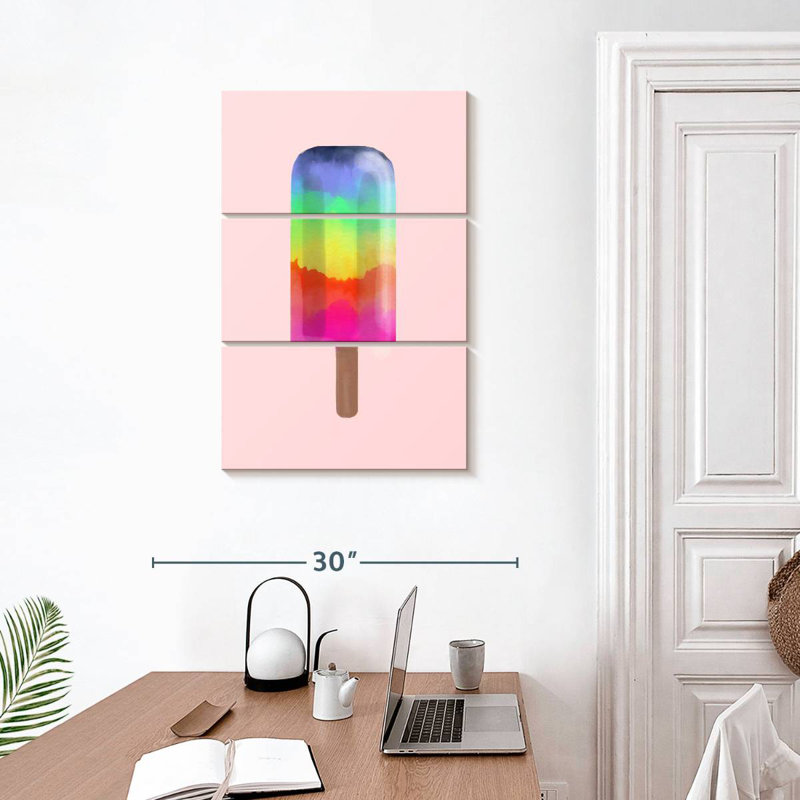 Yarlin Rainbow Popsicle, 32" H x 20" W