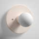 Single Light Ceramic Dimmable Flush Mounted Sconce