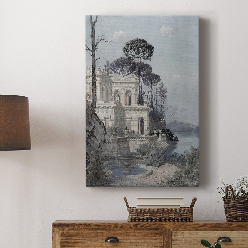 Paysage rétro CCVI - galerie Cavas sur mesure, H 27 po x l 18 po