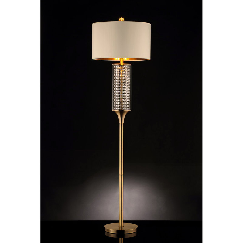62.25-Inch Pluviam Crystal Floor Lamp