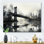 «Gray Bridge Urban Connection Charcoal I», reproduction d'art sur toile