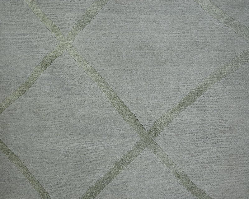 Hand Woven Silk and Wool Area Rug