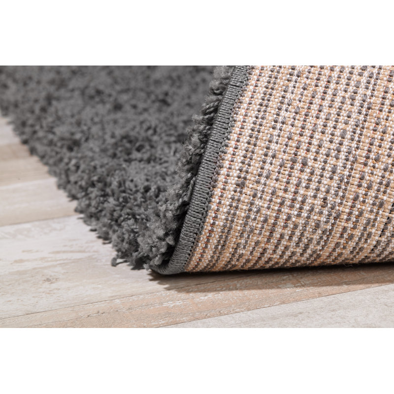 Esterly Solid Colour Shag Area Rug, Rectangle 160 x 230cm