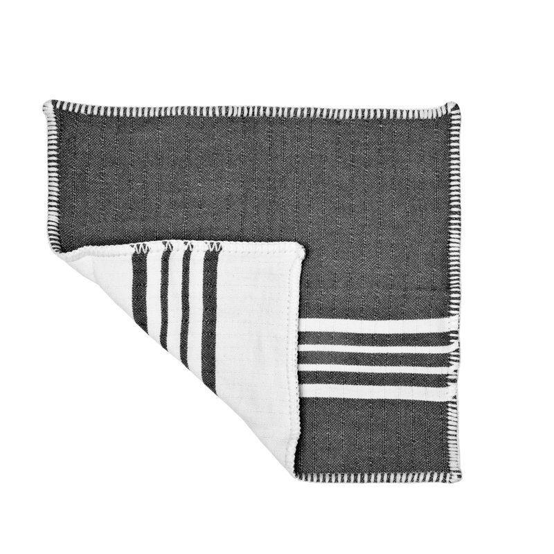 Housse de coussin en coton , 18" x 18", Noir