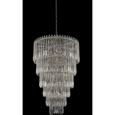 Pandoro 30 LT Chrome/Clear Chandelier Allegri