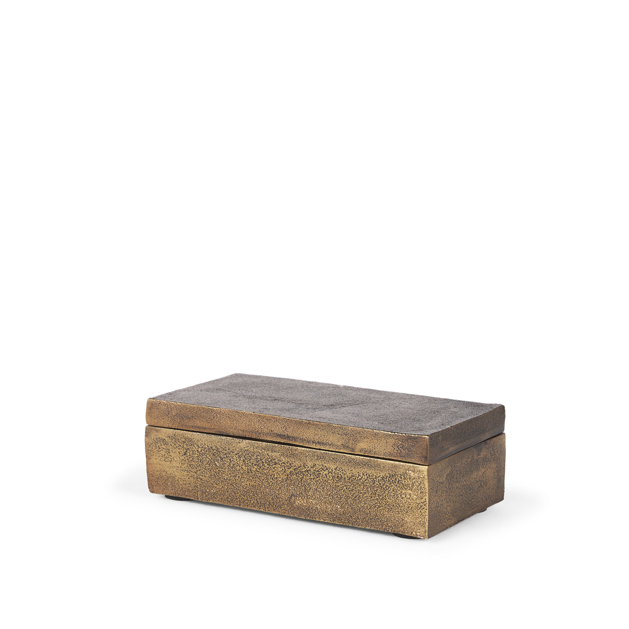 Shamille Metal Decorative Box, 2.75" H x 4" W x 7.87" D