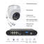 Système de caméra de sécurité 8CH 4MP PoE avec caméra extérieure, détection d'IA humaine, audio unidirectionnel, disque dur de 2 To-86413733