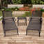 Chaise longue en aluminium coulé brun 1Pcs-2008240447