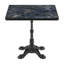 Tables de patio durables, marbre fritté 31,5 po, salle à manger moderne